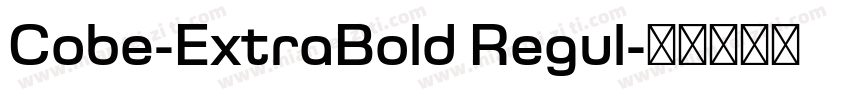 Cobe-ExtraBold Regul字体转换